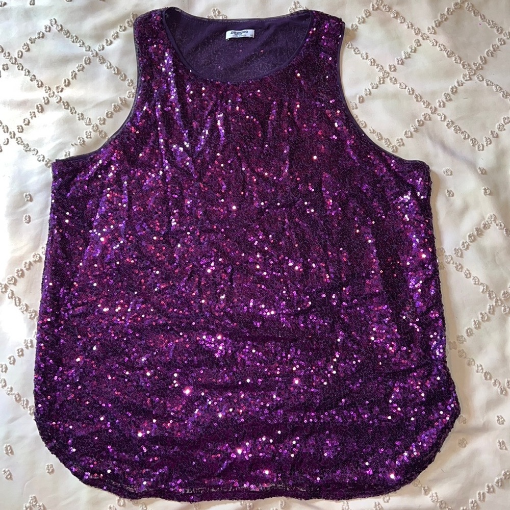 Beautiful Y2K Sequin Sleeveless Top